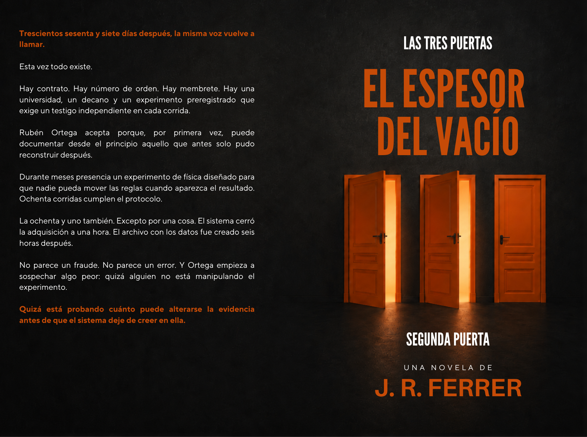 Cubierta completa de El espesor del vacío